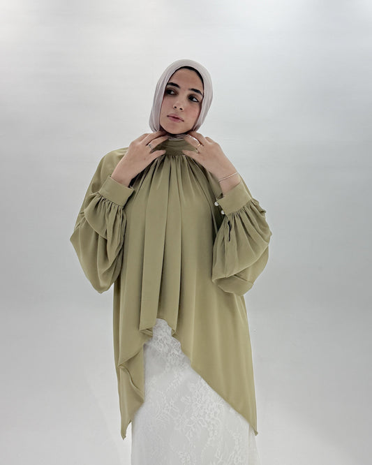 ALYA Blouse in mint green