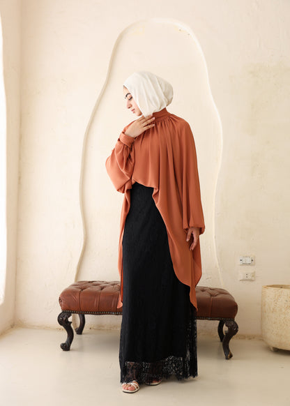 ALYA blouse in dusty rose