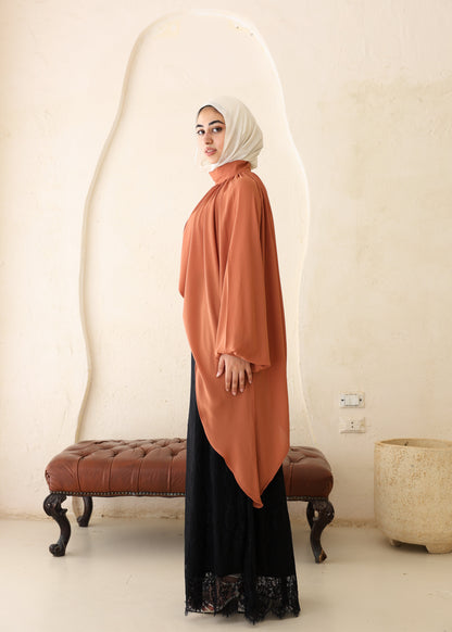 ALYA blouse in dusty rose