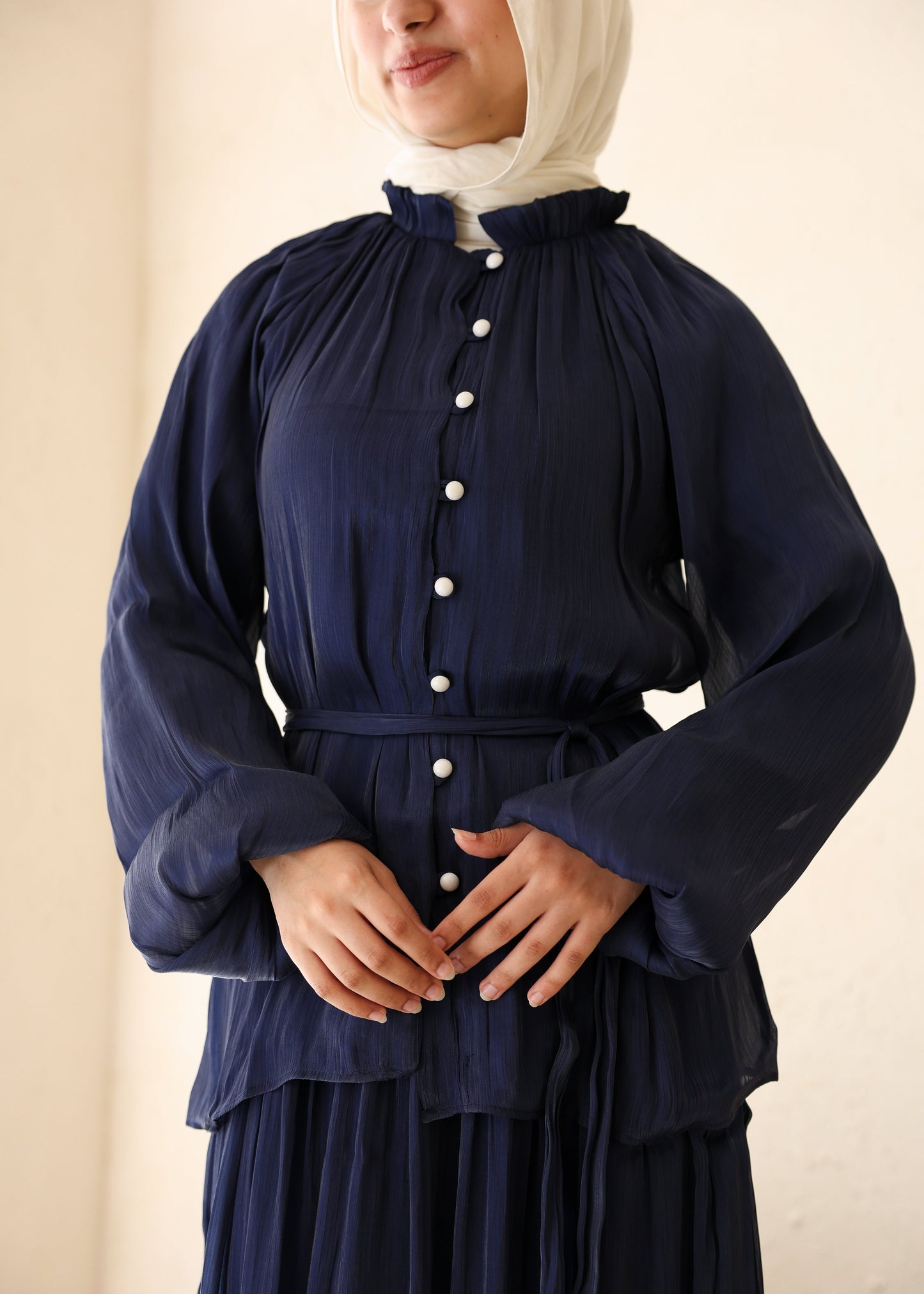 Halo Set In Navy Blue