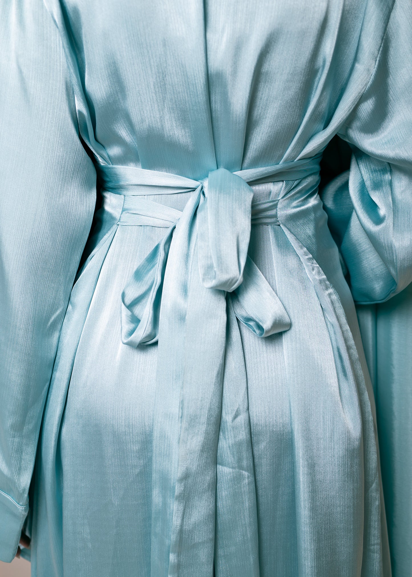 AHLAM Cape Dress In Powder Blue