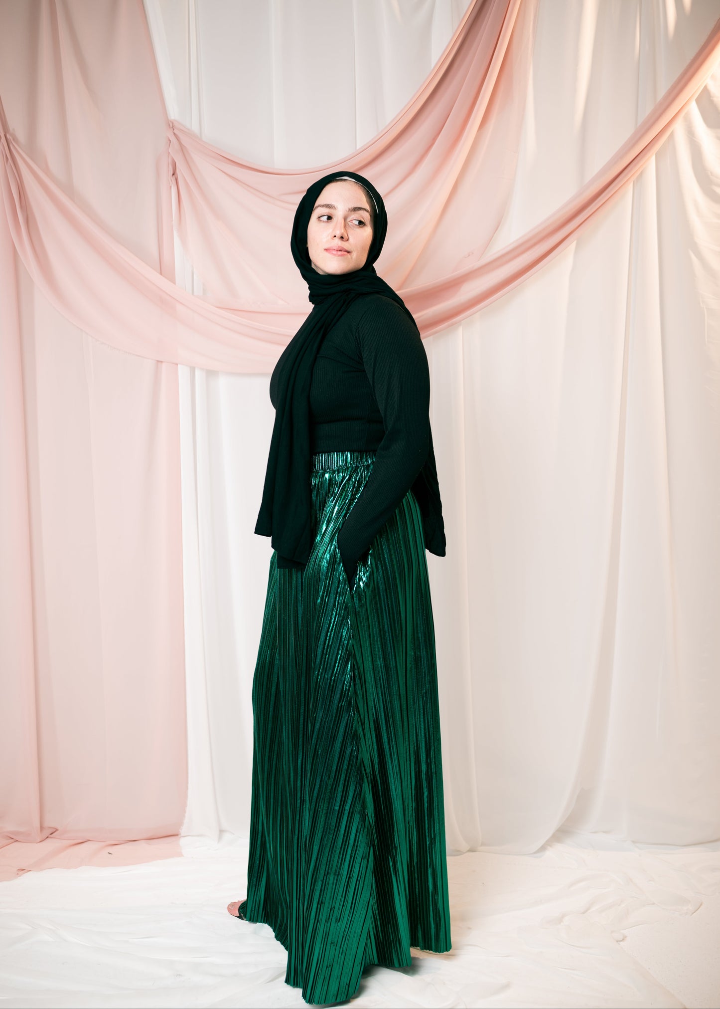 SEWAR Skirt In Emerald Green