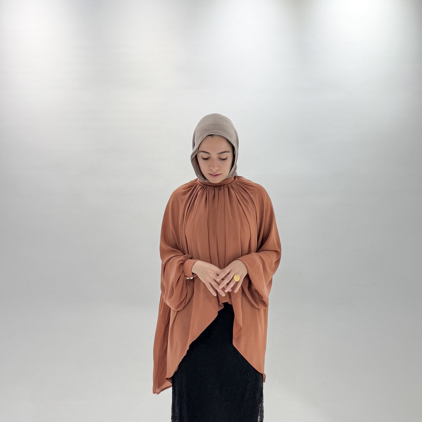 ALYA blouse in dusty rose