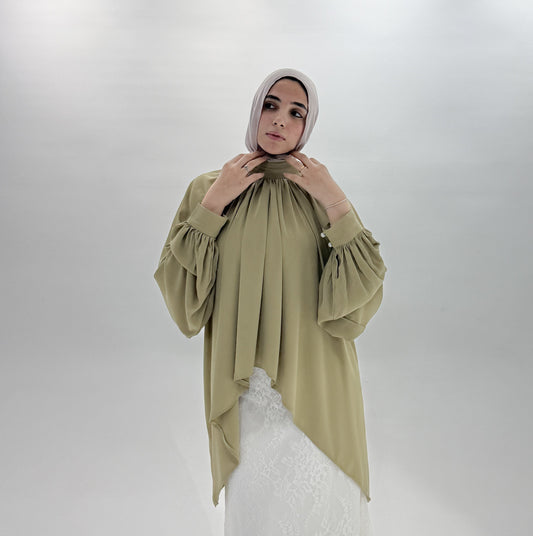 ALYA Blouse in mint green